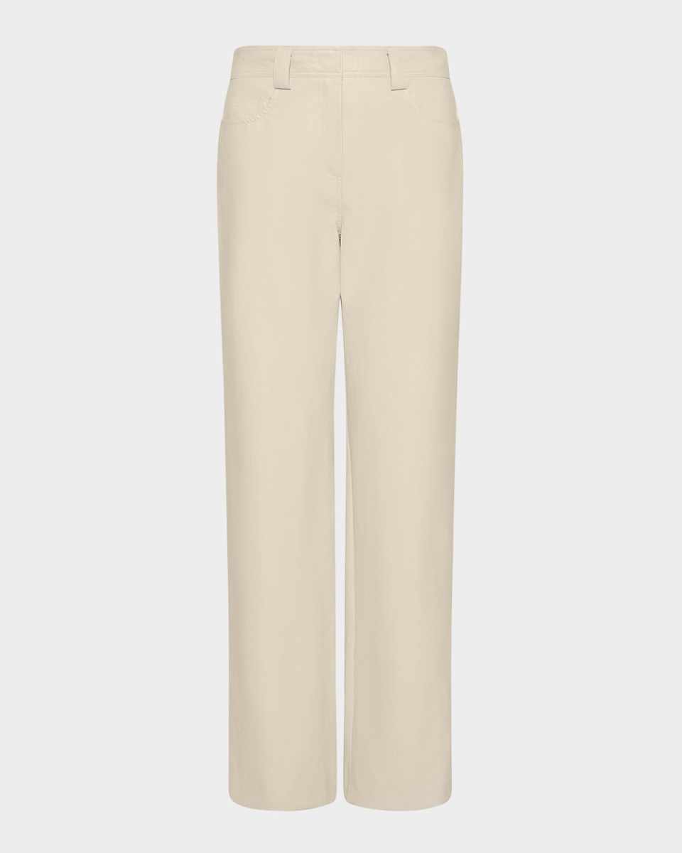 Kiota Coated Straight-Leg Pants